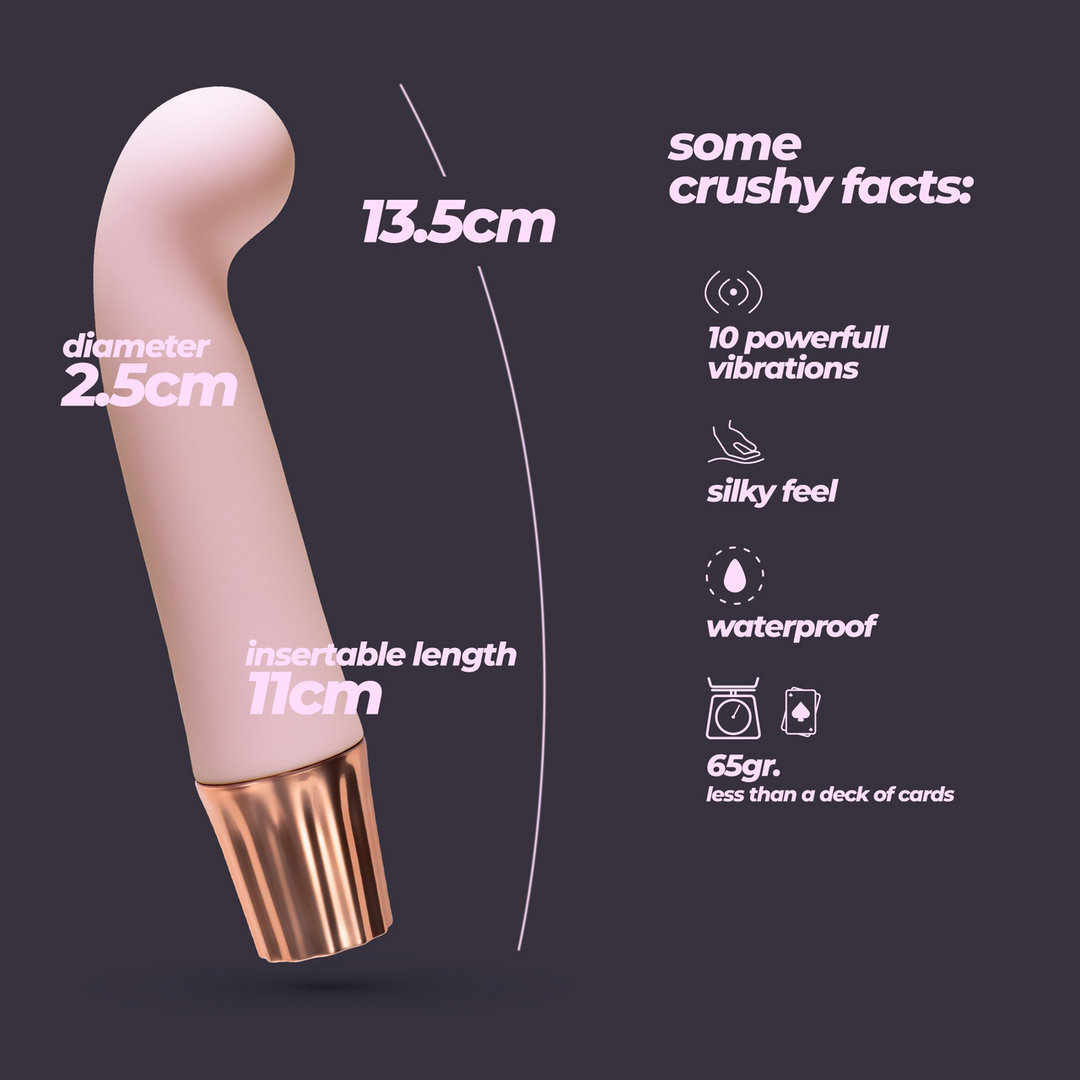 Crushious Mellow Gee - Mini G-Spot Vibrator - Roze (7403254161245)