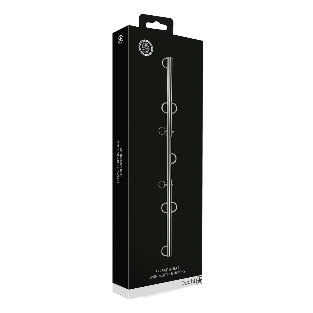 Ouch! by shots Spreader Bar met Meerdere Haken - Zilver (8714273047922)