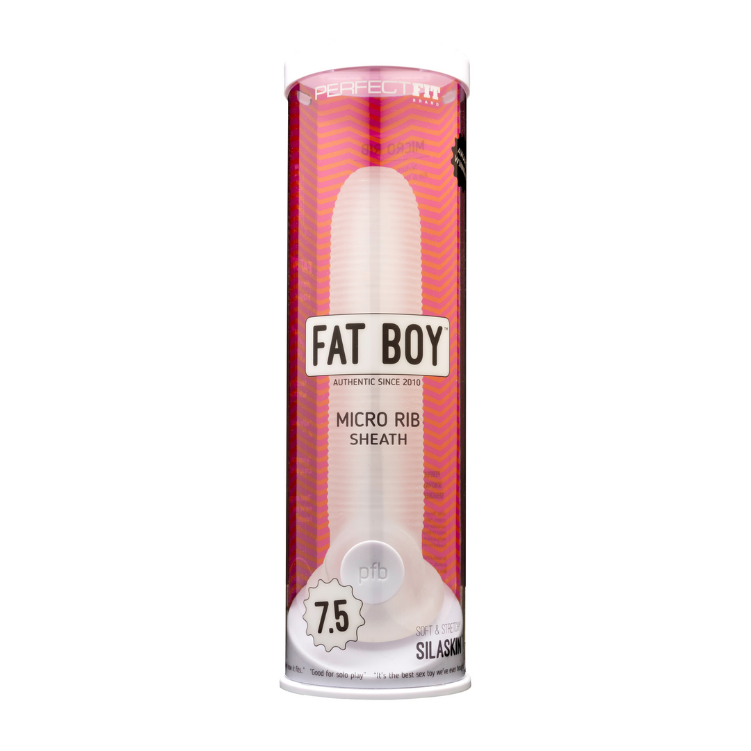 Perfectfitbrand Fat Boy Micro Ribbed Sheath - Dildo - 7 / 19 cm (851127008123)