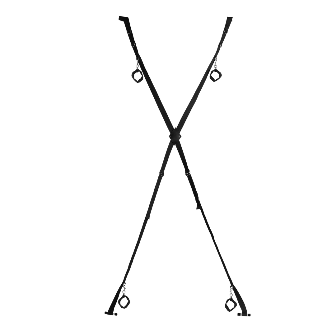 Ouch! by shots Over de Deur Bondage Kruis - Zwart (8714273051196)