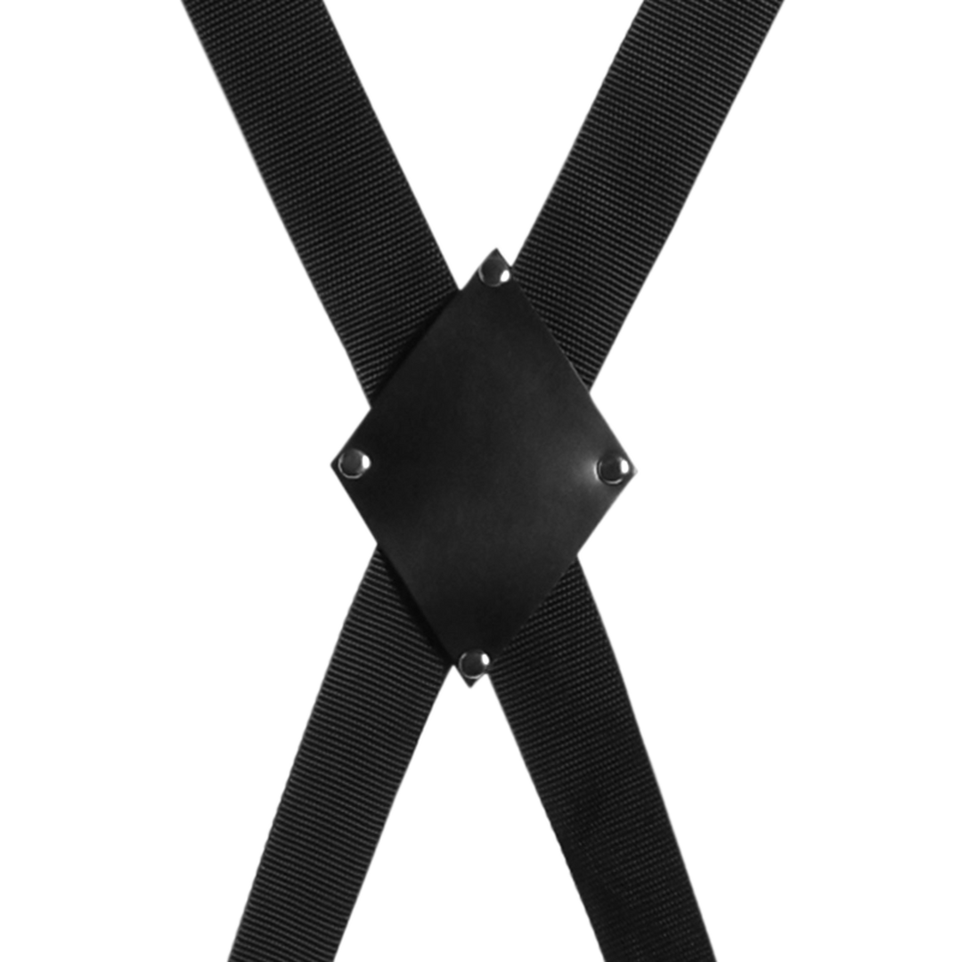 Ouch! by shots Over de Deur Bondage Kruis - Zwart (8714273051196)