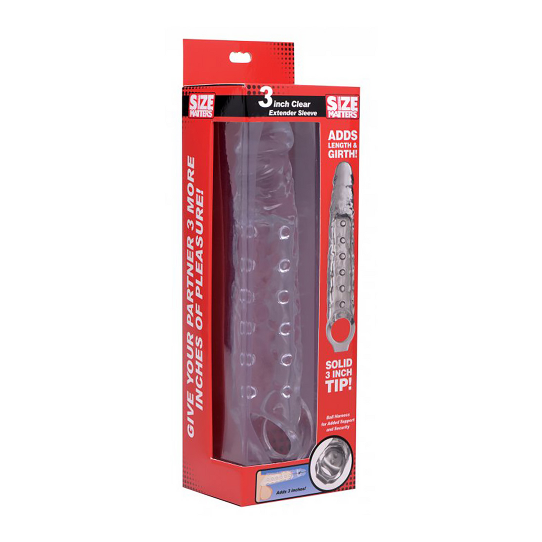 Xr brands Transparante Penis Sleeve - 3 / 7,5 cm (848518031419)
