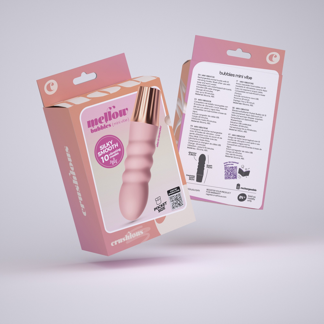 Crushious Mellow Bubbles - Mini Vibrator - Roze (7403254161269)
