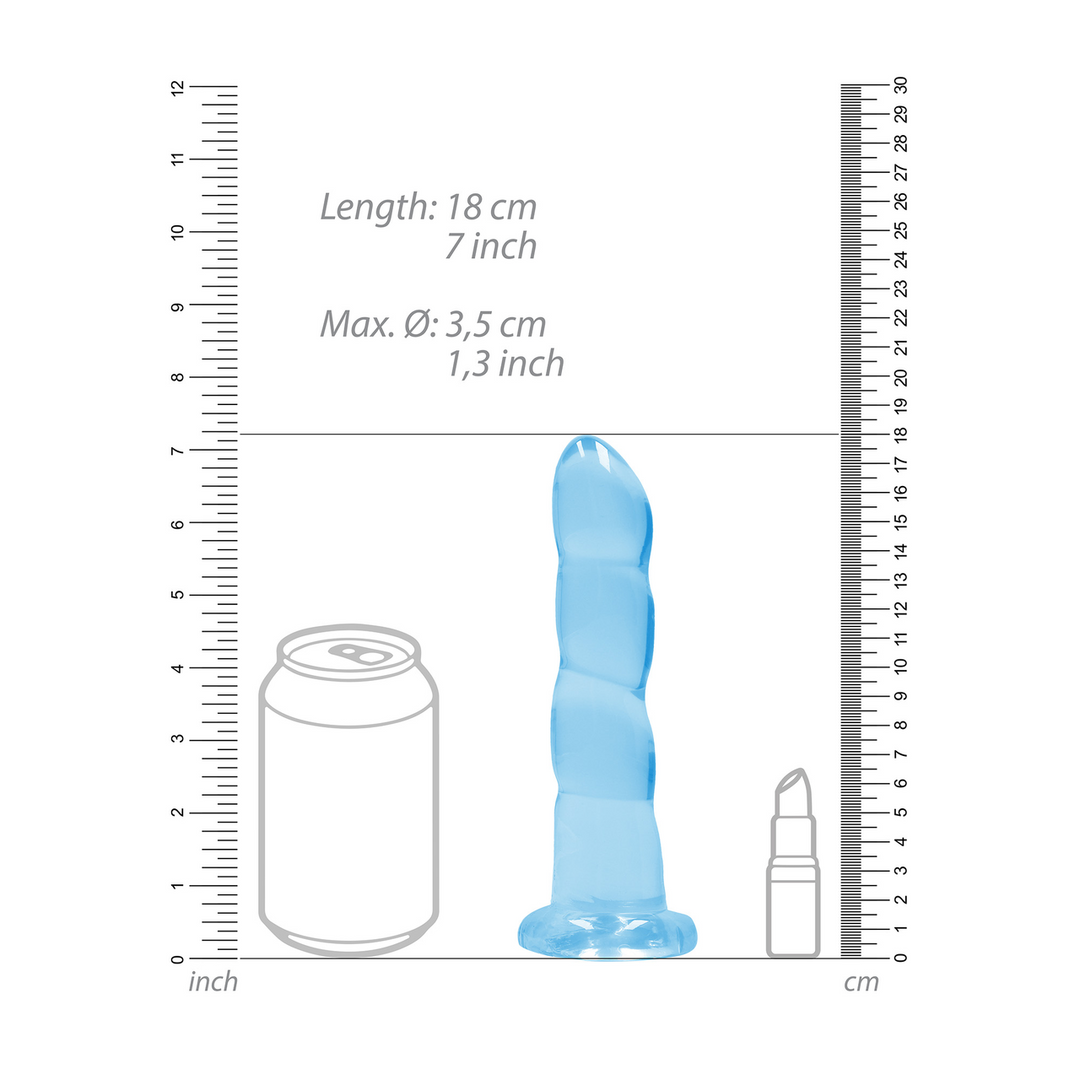Realrock by shots Niet-realistische dildo met zuignap - 7 / 17 cm (7423522580554)
