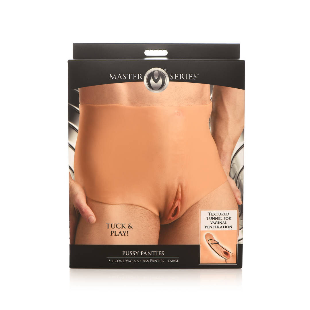 Xr brands Pussy Panties - Siliconen Vagina en Ass Panties - L (848518052308)