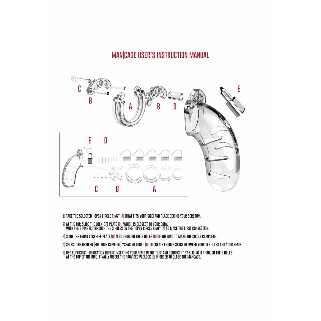 Mancage by shots Model 02 Chastity Cock Cage - 3.5 / 9 cm (8714273290564)