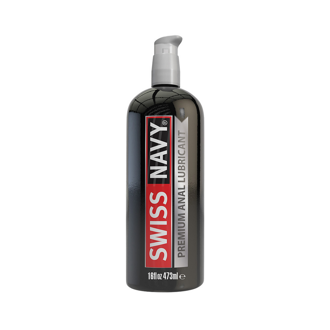 Swiss navy Premium - Siliconegebaseerd Anale Glijmiddel - 16 fl oz / 473 ml (699439001582)