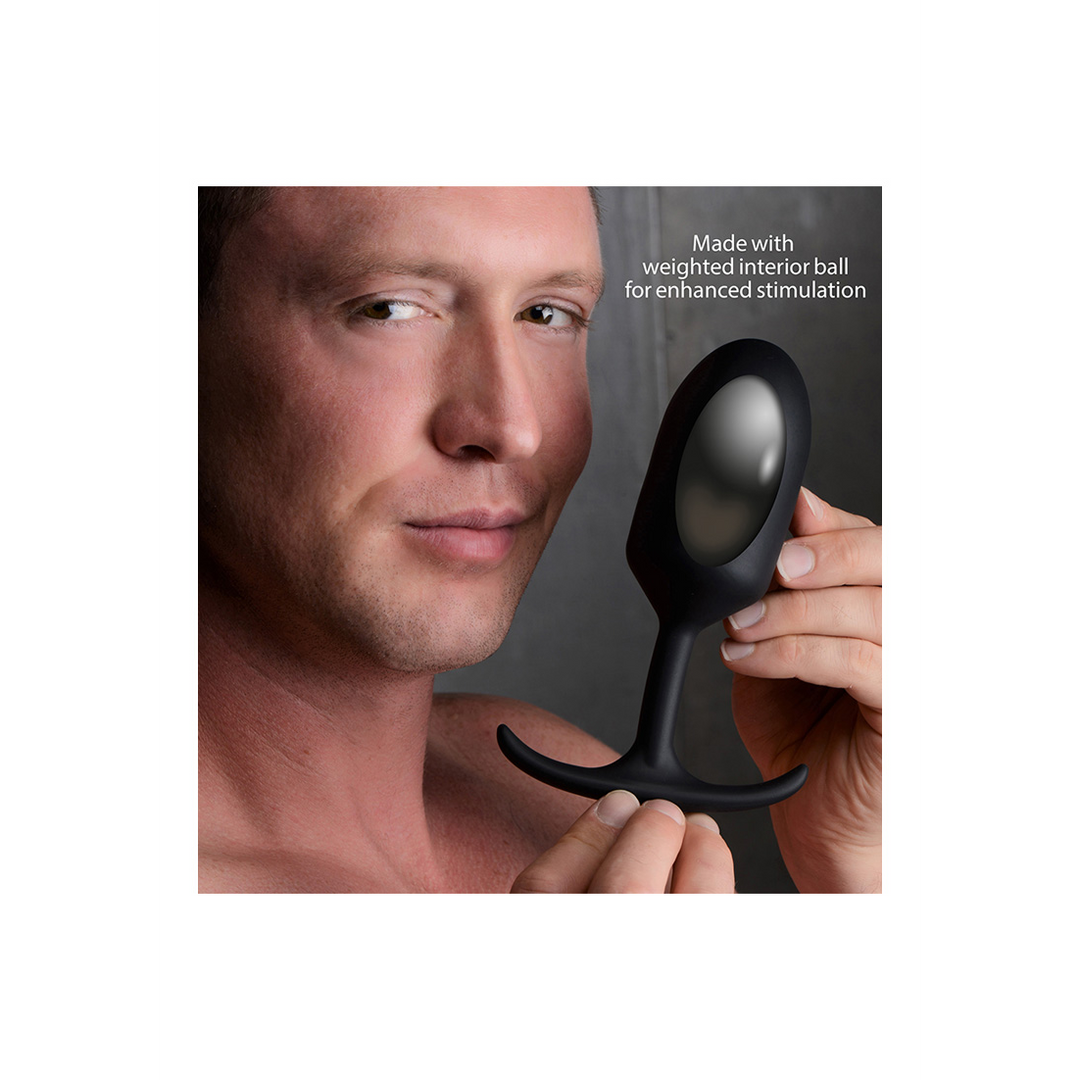Xr brands Premium Silicone Weighted Anal Plug - Extra Groot (848518037909)