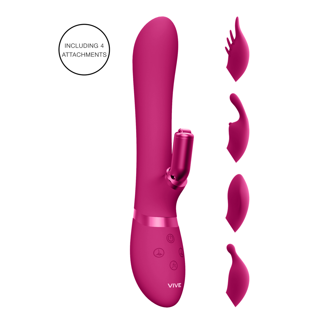 Vive by shots Chou - G-Spot Rabbit  Clitoral Stimulator - Roze (7423522537572)