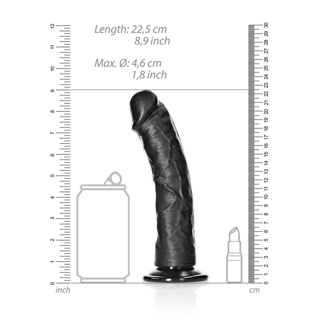 Realrock by shots Gebogen Realistische Dildo met Zuignap - 8 / 20,5 cm (7423522626672)