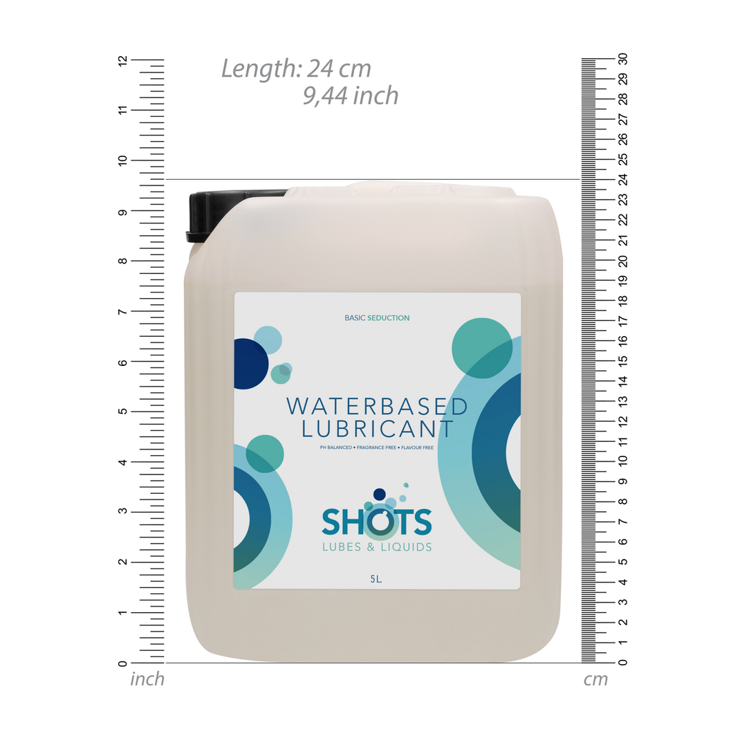 Shots lubes  liquids by shots Waterbasis Glijmiddel - 1,3 gal / 5 l (8714273525321)