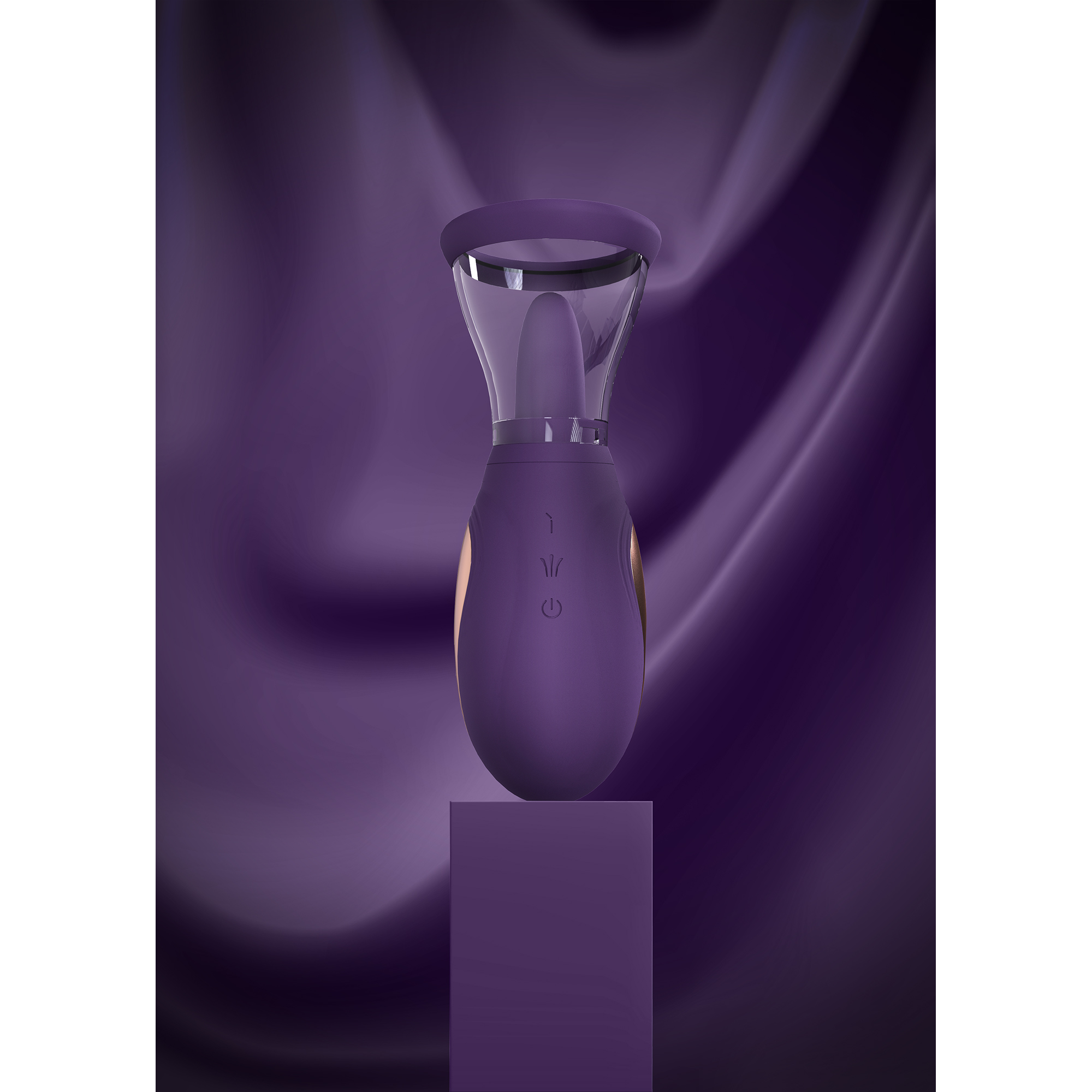 Pumped by shots Enhance - Oplaadbare Vulva en Borst Pomp - Paars (8714273054791)
