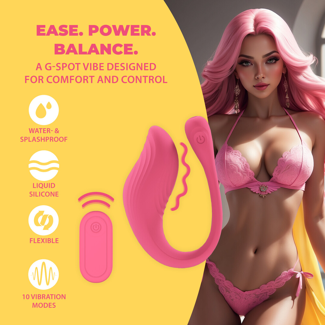 Loveline by shots Vibrerende G-Spot Vibe met Afstandsbediening - Roze (8714273026422)