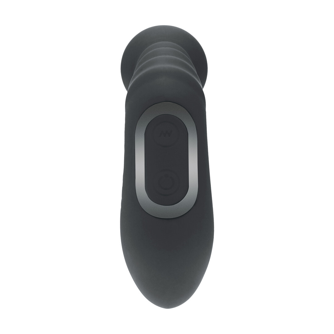Levelz by shots Vibrerende Verwarmende Buigbare Tapping Beaded Siliconen Prostaat Stimulator - Zwart (8714273067616)
