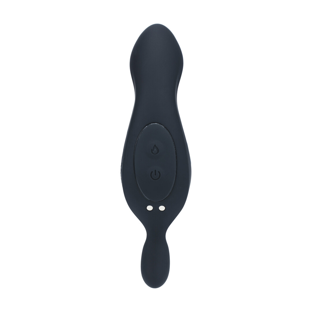 Levelz by shots Verwarmende en Vibrerende Silicone Prostaat Stimulator - Zwart (8714273067654)