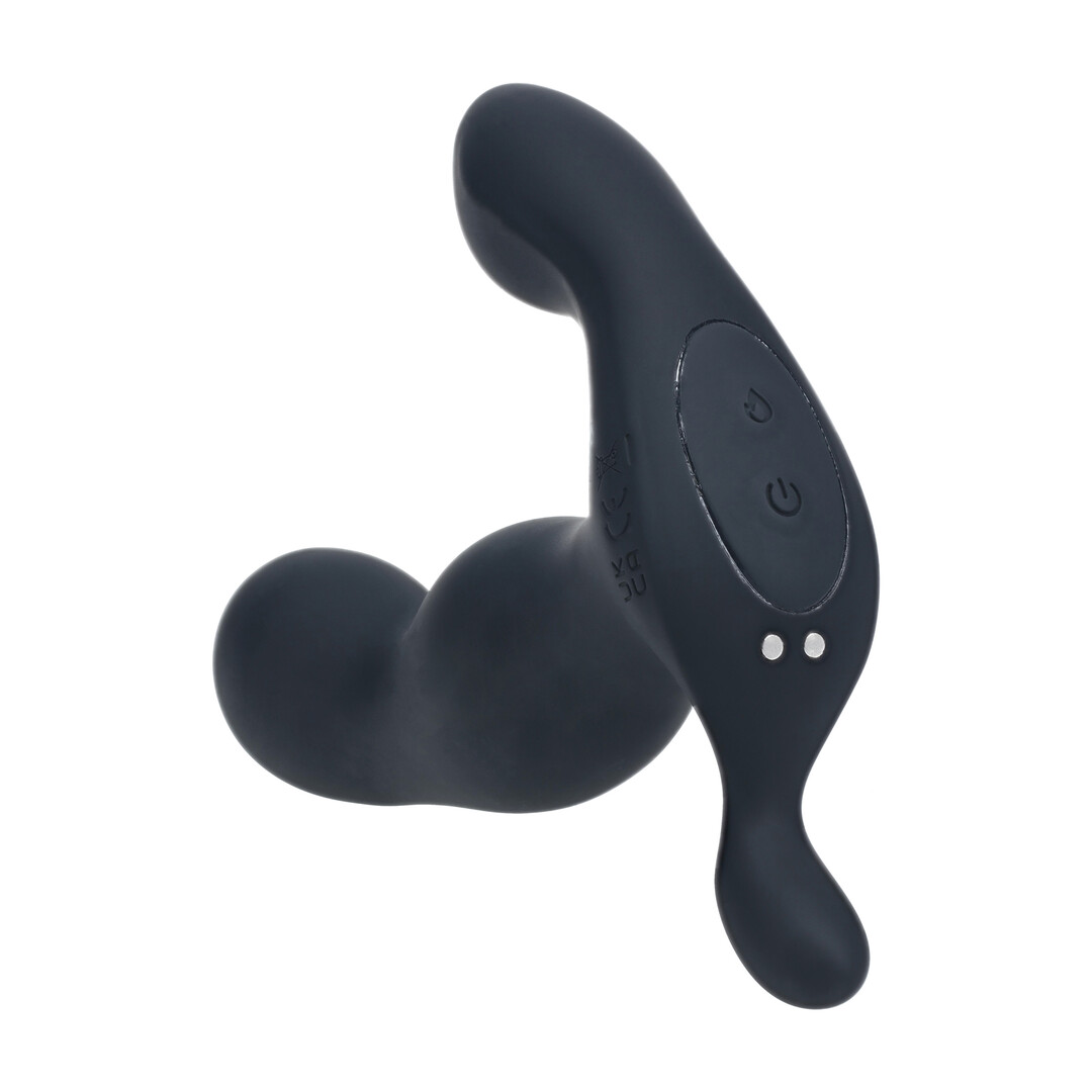 Levelz by shots Verwarmende en Vibrerende Silicone Prostaat Stimulator - Zwart (8714273067654)
