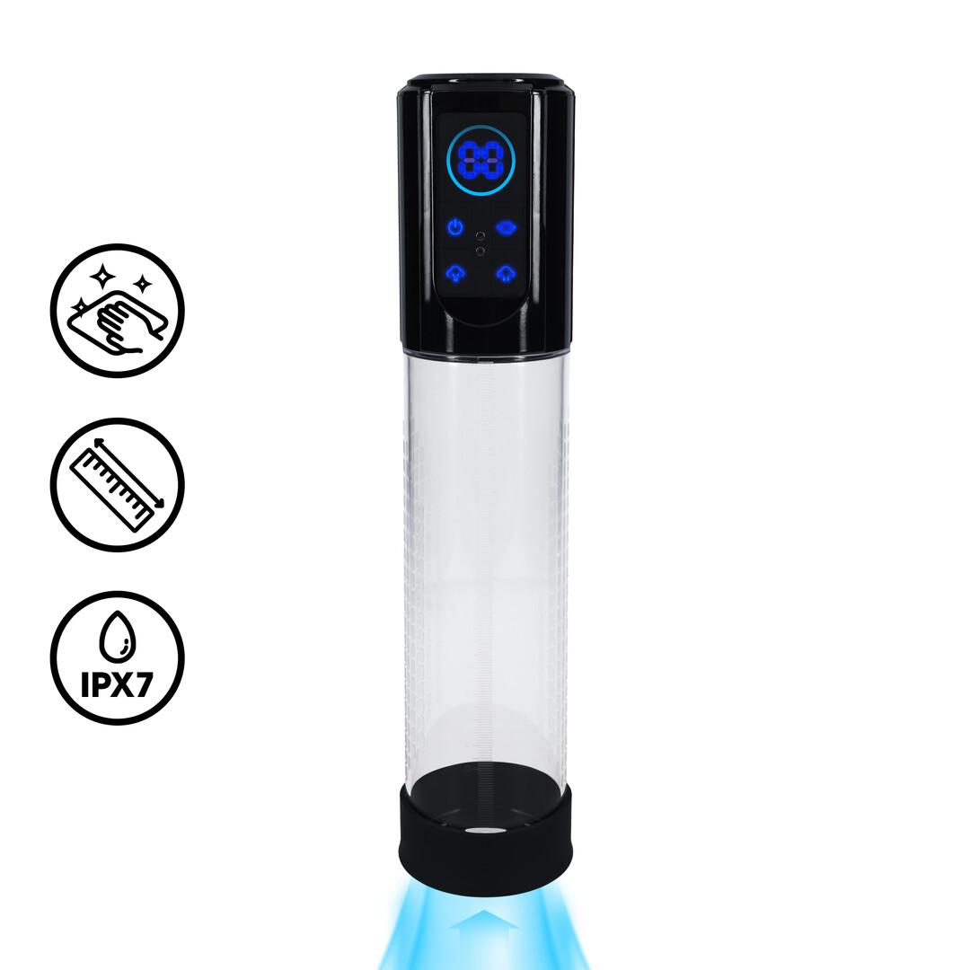Pumped by shots MegaLift - Automatische Waterdichte Penis Pomp - Zwart (8714273059529)