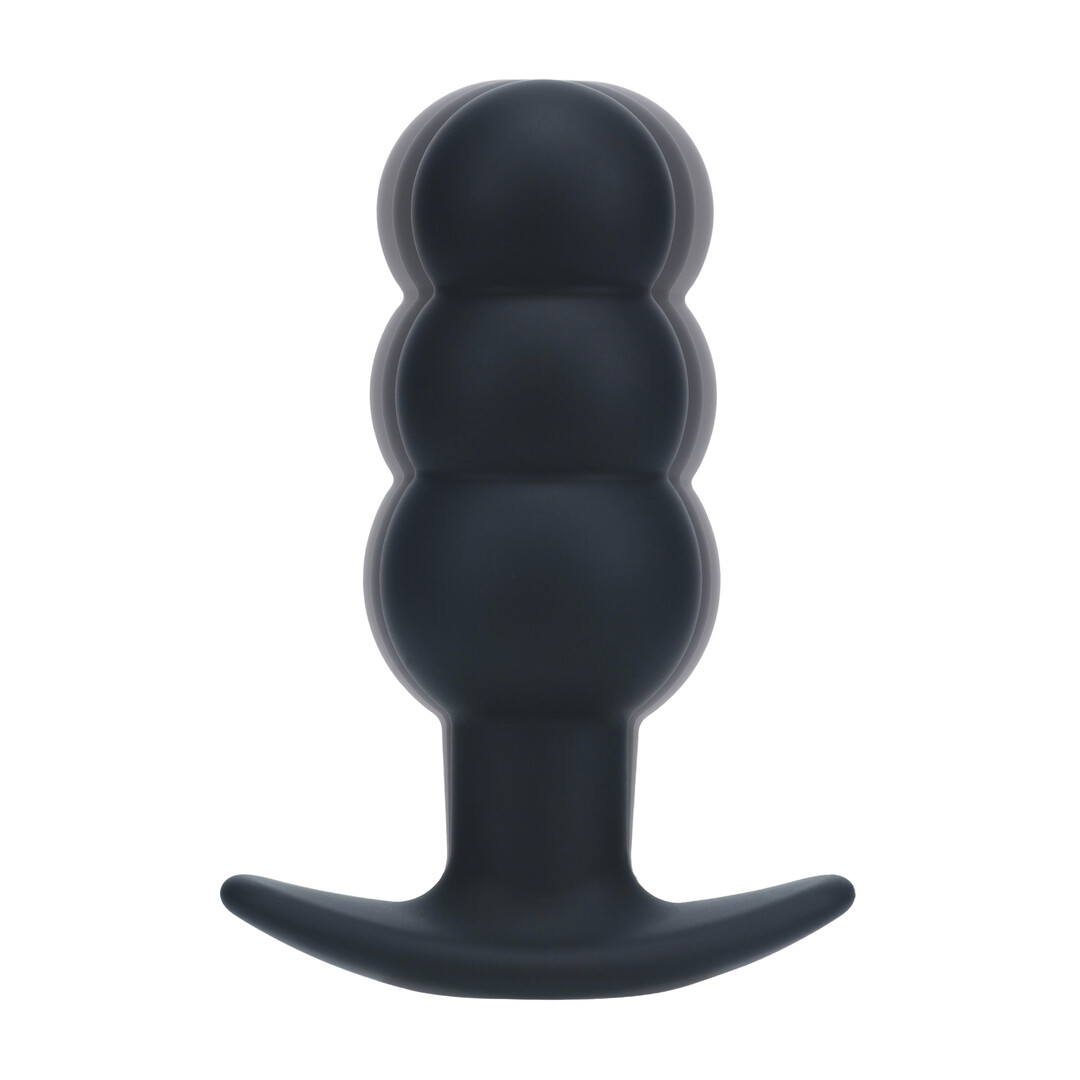 Levelz by shots Tri Bulb Vibrerende Siliconen Anale Plug - Zwart (8714273067555)