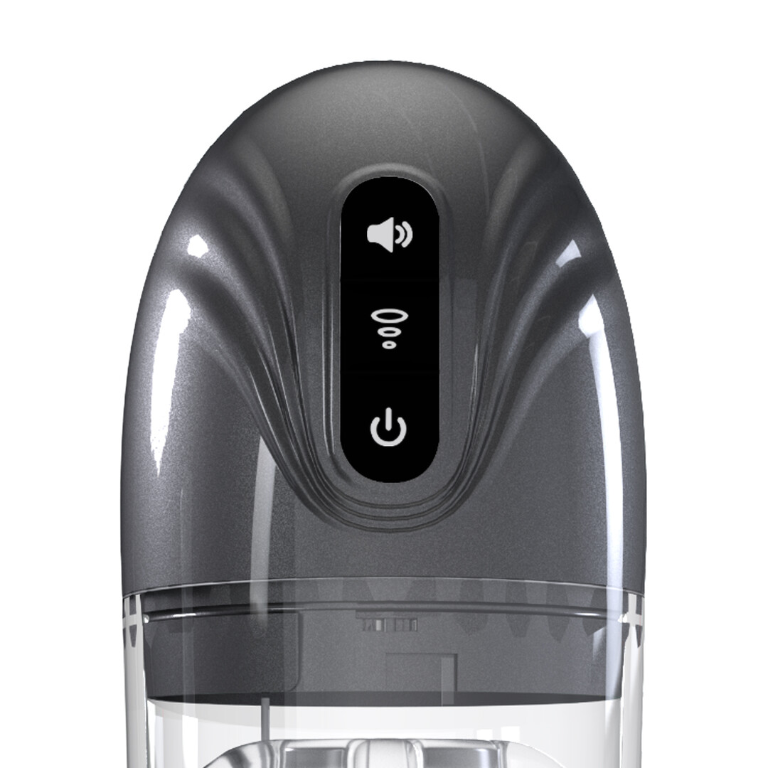 Pumped by shots SonicPull - Suction and Vibration Masturbator Pump - Multimedia Enhanced - Gun Metal (8714273061416)