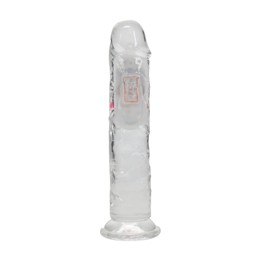 Realrock by shots LED Vibrating Straight Cock - 7 / 18 cm - Transparent (8714273059628)