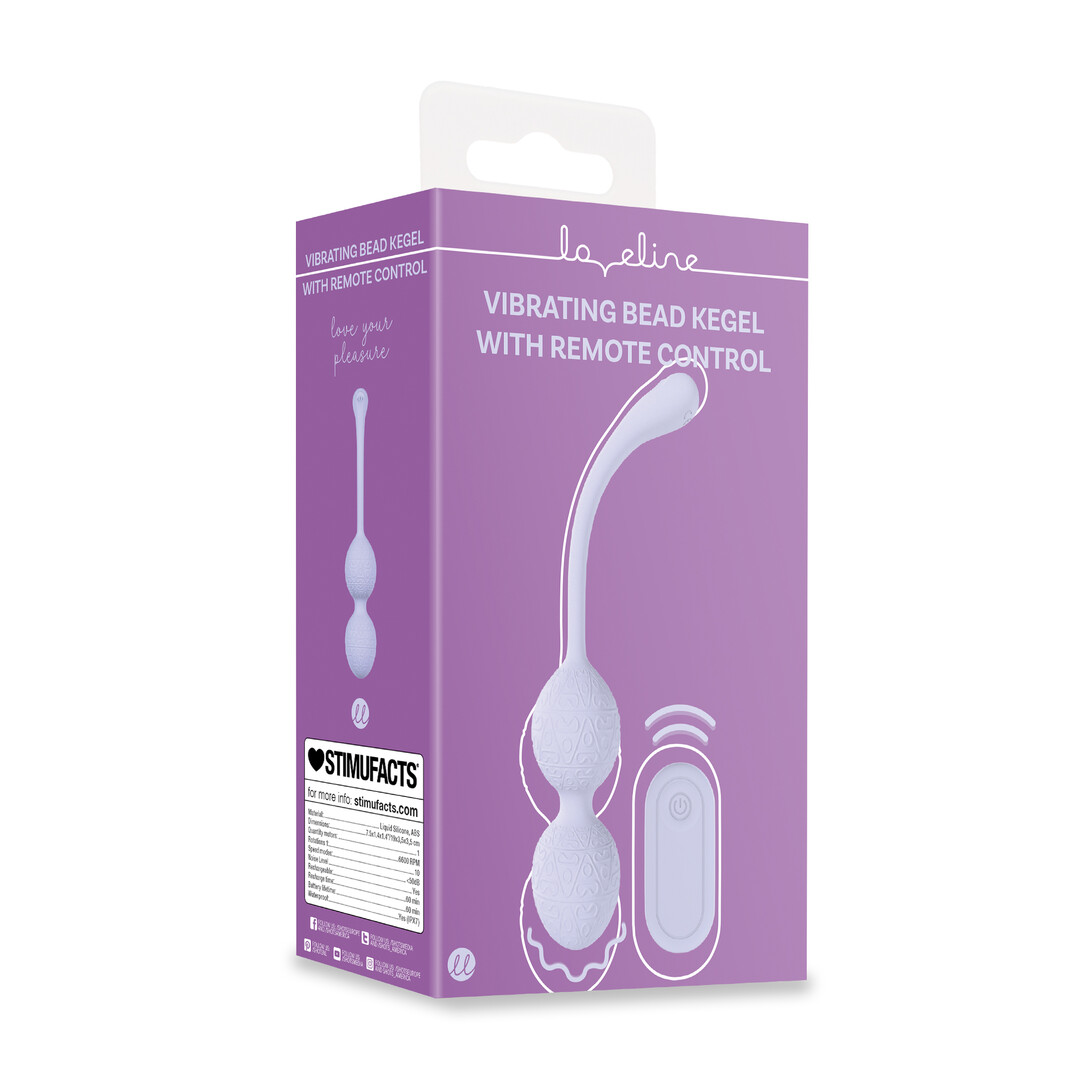 Loveline by shots Vibrerende Kegelbal met Afstandsbediening - Lavendel (8714273026439)