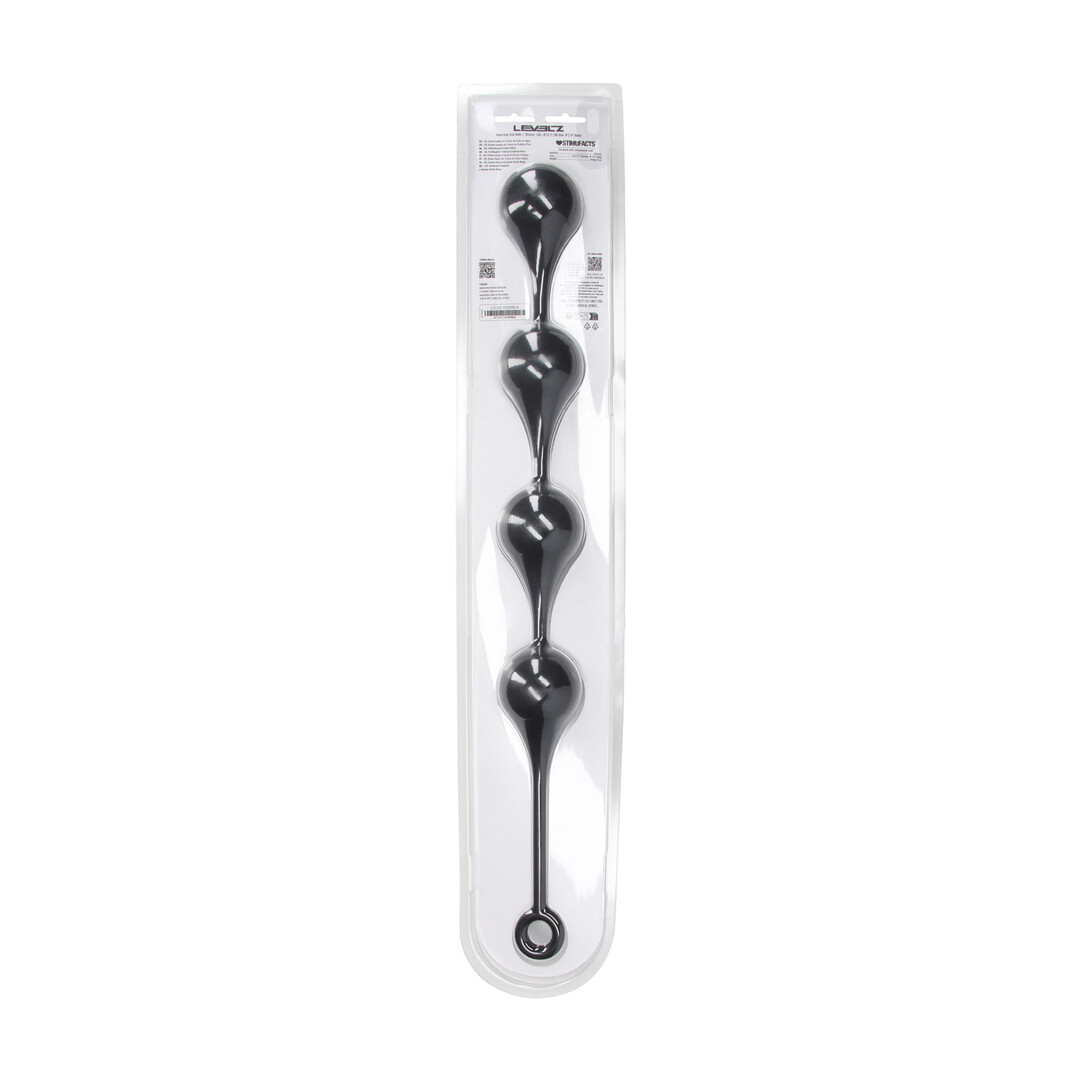 Levelz by shots Siliconen Waterdruppel Anale Ballen - XXL - 60mm - Zwart (8714273069894)