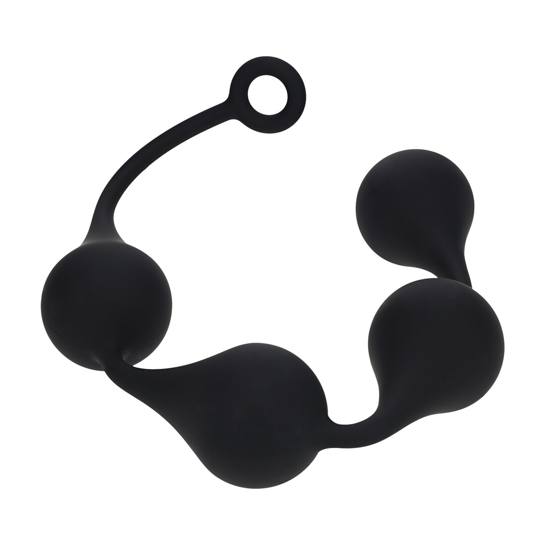 Levelz by shots Siliconen Waterdruppel Anale Ballen - XXL - 60mm - Zwart (8714273069894)