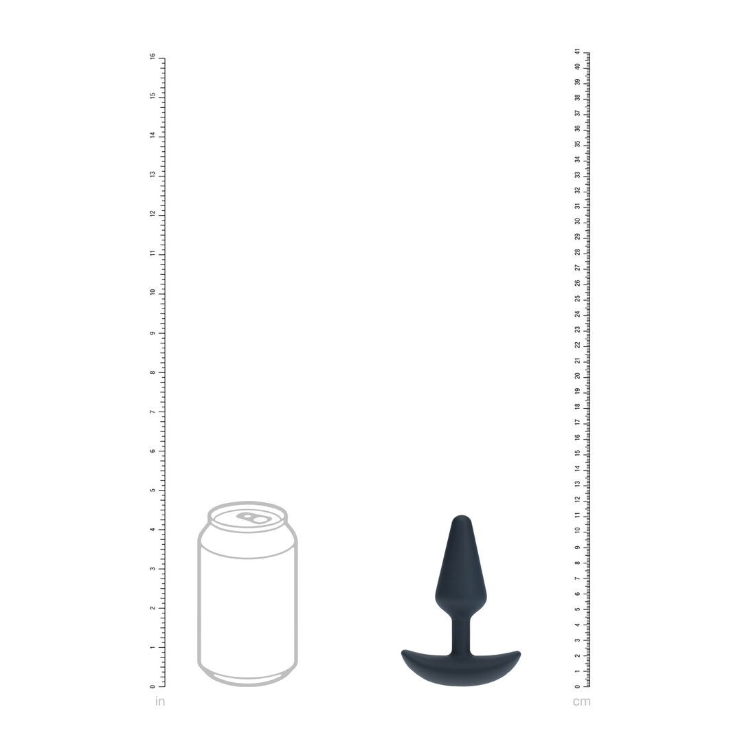 Levelz by shots Classic Vibrerende Siliconen Anale Plug - S - Zwart (8714273067395)