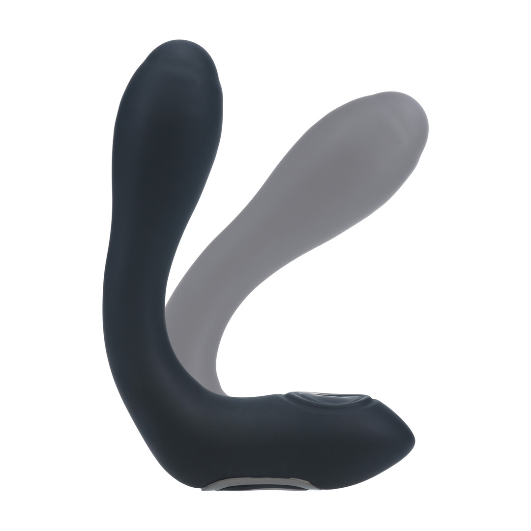 Levelz by shots Vibrerende Verwarmende Buigbare Tapping Silicone Prostaat Stimulator - Zwart (8714273067630)