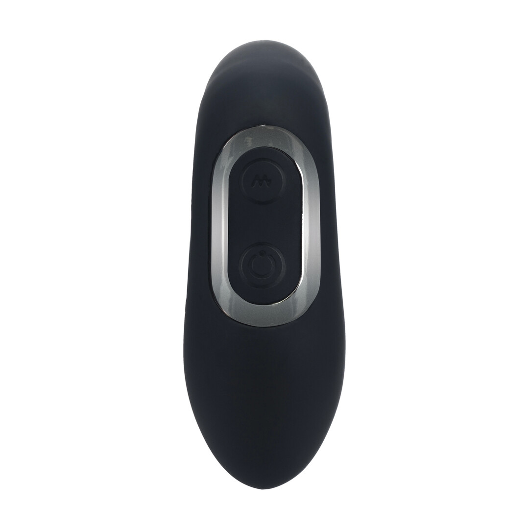 Levelz by shots Vibrerende Verwarmende Buigbare Tapping Silicone Prostaat Stimulator - Zwart (8714273067630)