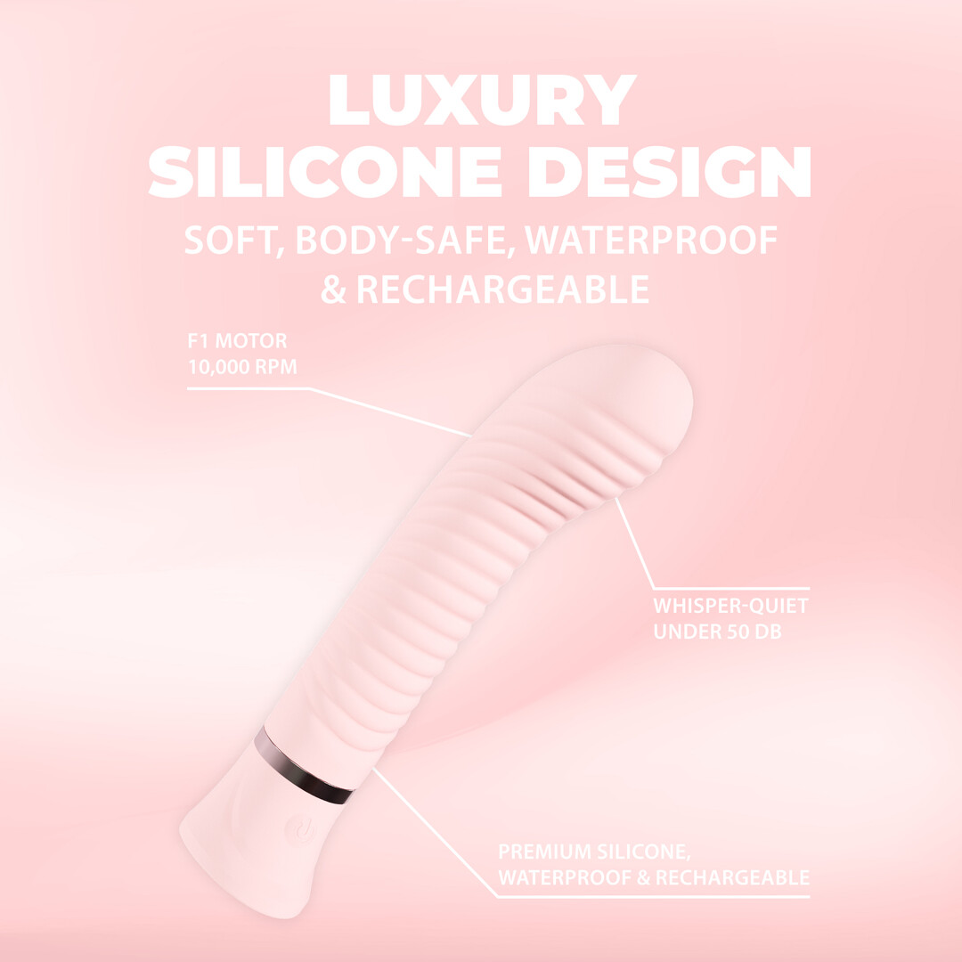 Loveline by shots Divine - Geribbelde G-spot Vibe - Roze (8714273058461)