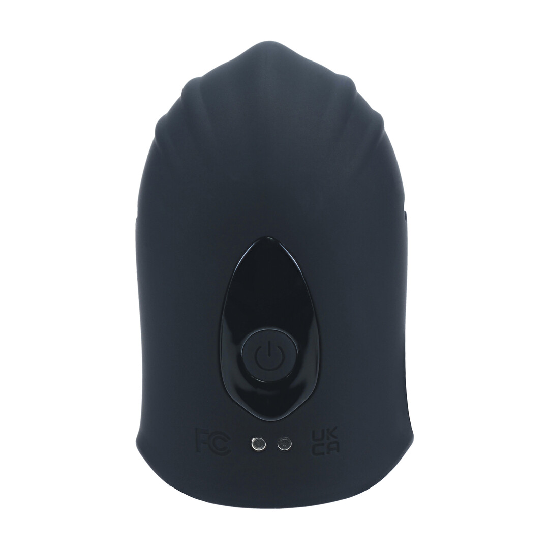 Levelz by shots Verstelbare Vibrerende Siliconen Penis Hoofd Stimulator - Zwart (8714273067579)