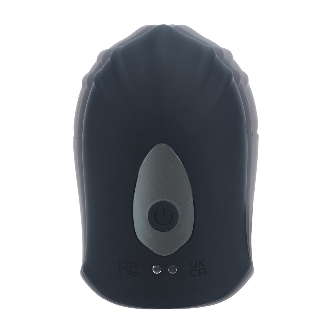 Levelz by shots Verstelbare Vibrerende Siliconen Penis Hoofd Stimulator - Zwart (8714273067579)
