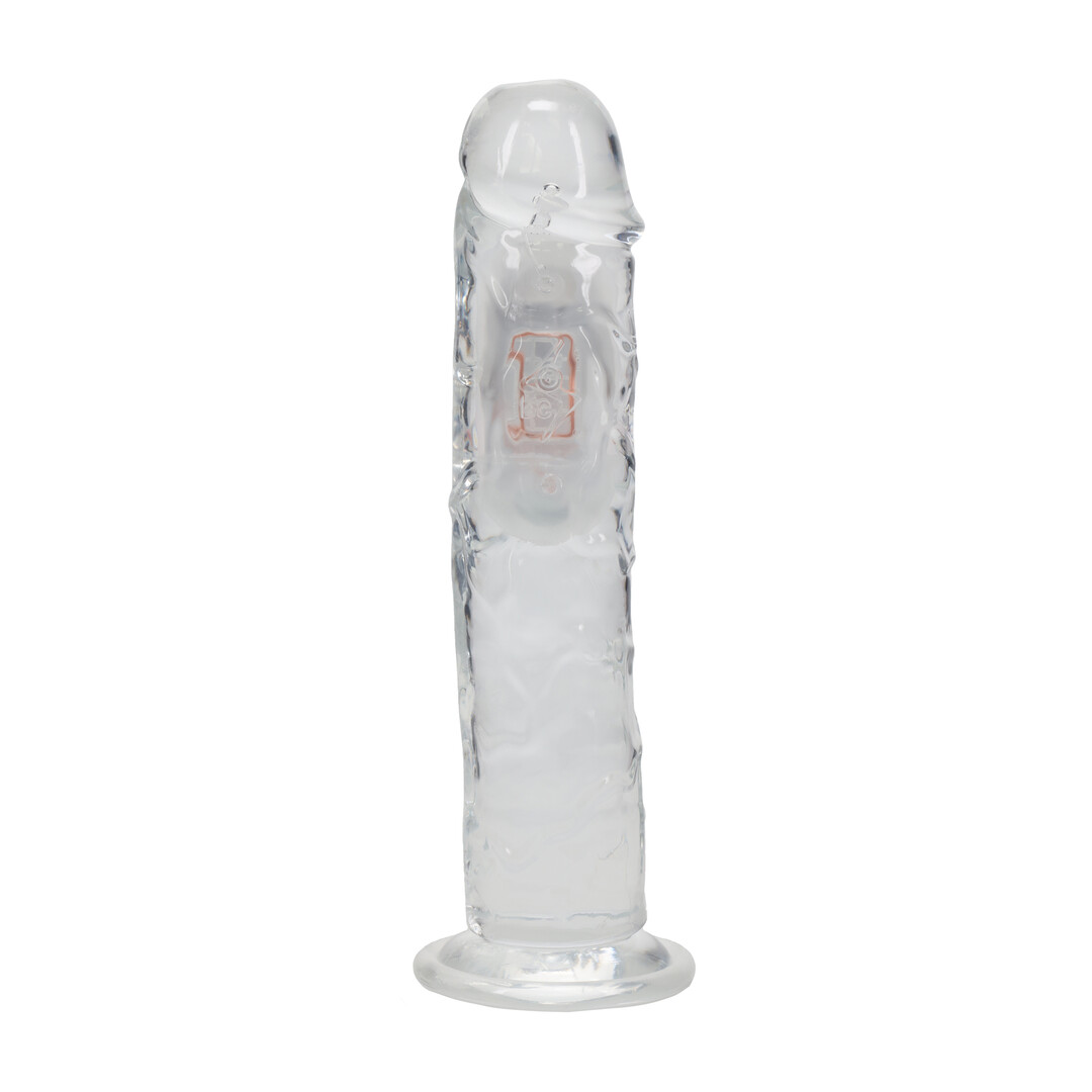 Realrock by shots LED Vibrating Straight Cock - 8 / 20 cm - Transparent (8714273059642)