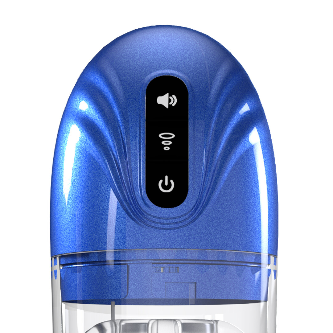 Pumped by shots SonicPull - Zuig- en Trillingsmasturbator Pomp - Multimedia Verbeterd - Metallic Blauw (8714273061423)