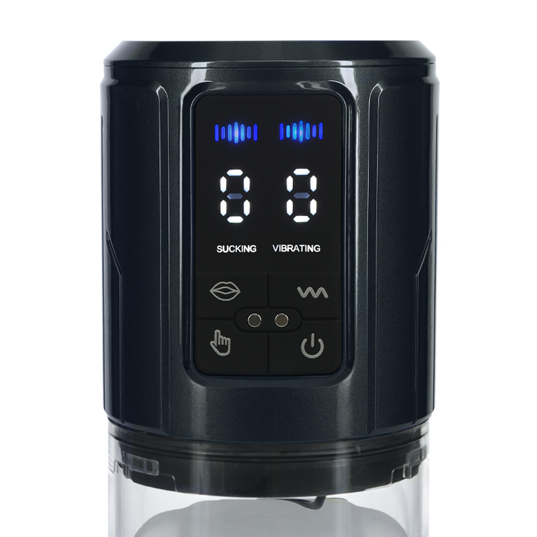 Pumped by shots UltraLift - Automatische Waterdichte Masturbator Pomp - Gun Metal (8714273059581)