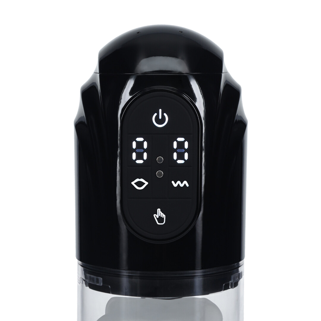 Pumped by shots TechnoThrust - Automatische Waterdichte Masturbator Pomp - Zwart (8714273059567)