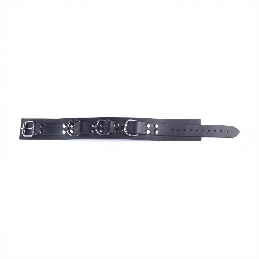 Red leather Ultra Leather Ketting - Zwart (3662811296903)