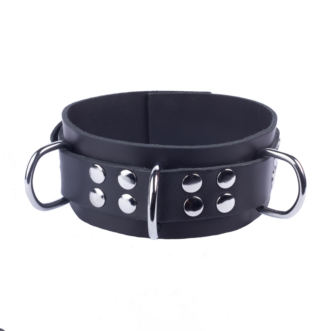 Red leather Ultra Leather Ketting - Zwart (3662811296903)