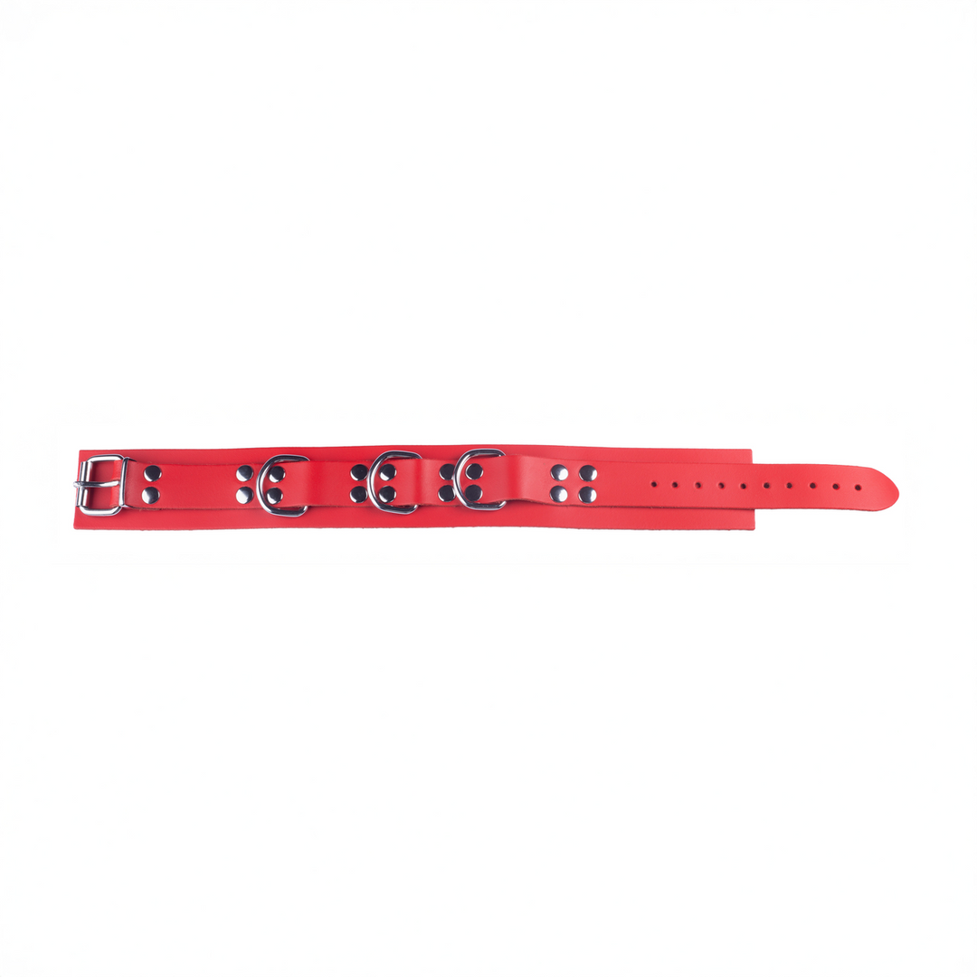 Red leather Ultra Leather Halsketting - Rood (3662811296910)