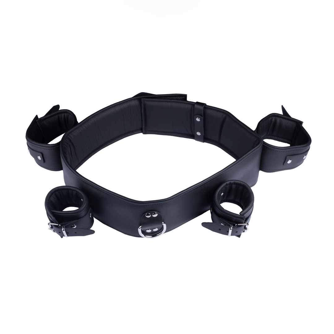 Red leather Leren Arm, Pols en Borst Beperkingen - Zwart (3662811297023)