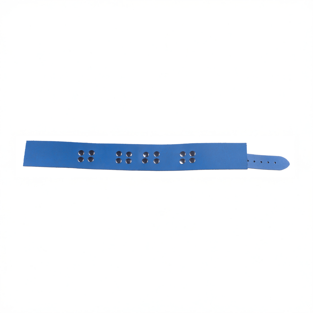Red leather Ultra Leather Halsketting - Blauw (3662811296927)