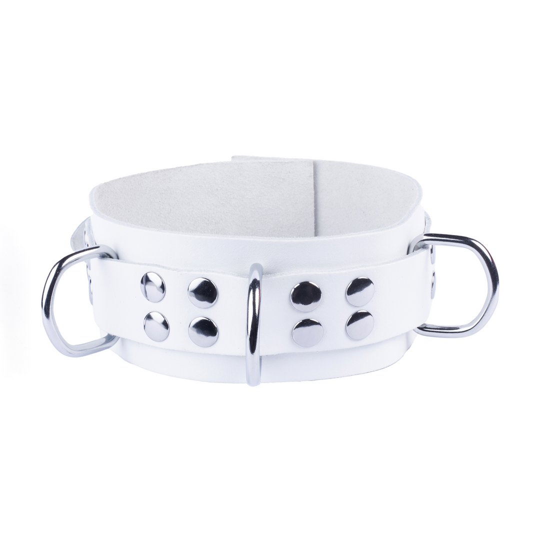Red leather Ultra Leather Ketting - Wit (3662811296941)
