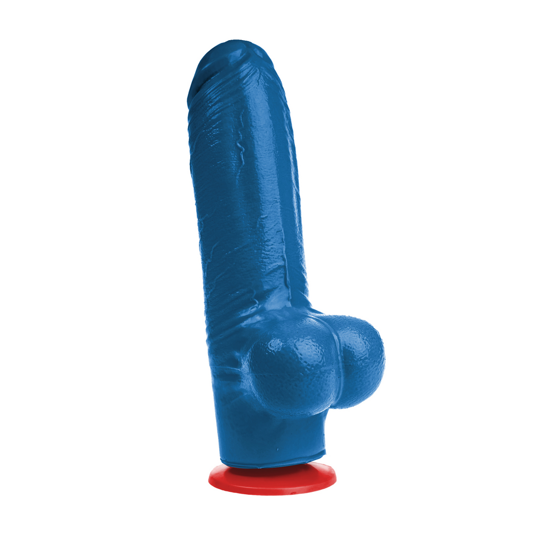 Fuck  fist Tyr XL - Realistische Dildo met Ballen - 7,3 / 18 cm - Blauw (3662811914777)