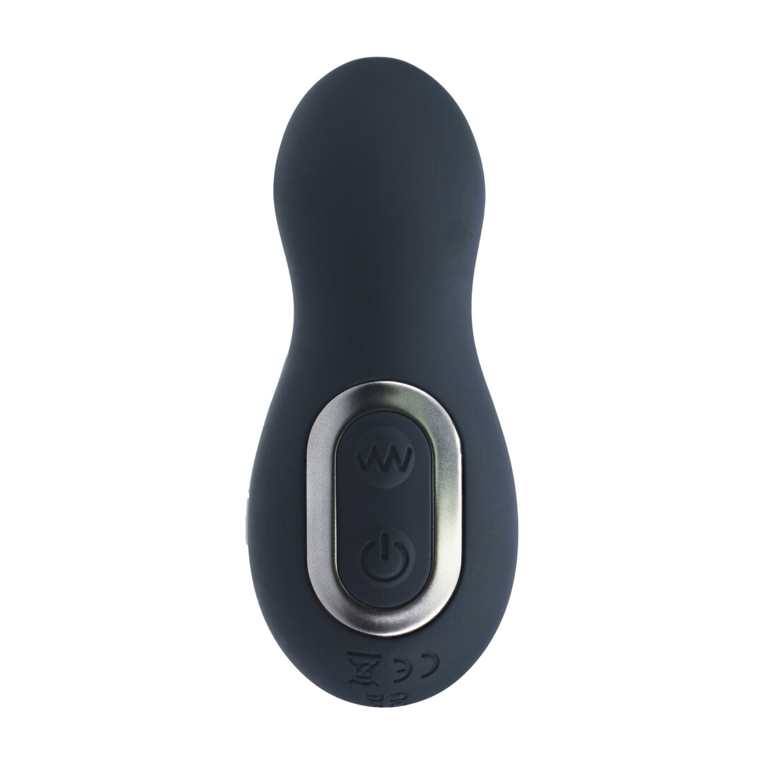 Levelz by shots Vibrerende en Duwende Siliconen Prostaatmassager - Zwart (8714273067876)