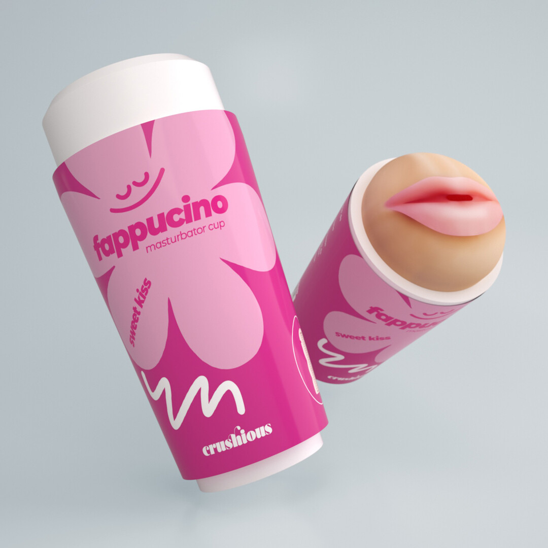 Crushious Fappucino Sweet Kiss - Mondmasturbeerkop - Roze (7403254161962)