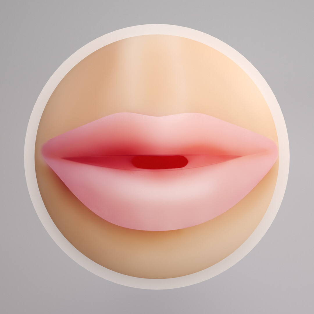 Crushious Fappucino Sweet Kiss - Mondmasturbeerkop - Roze (7403254161962)