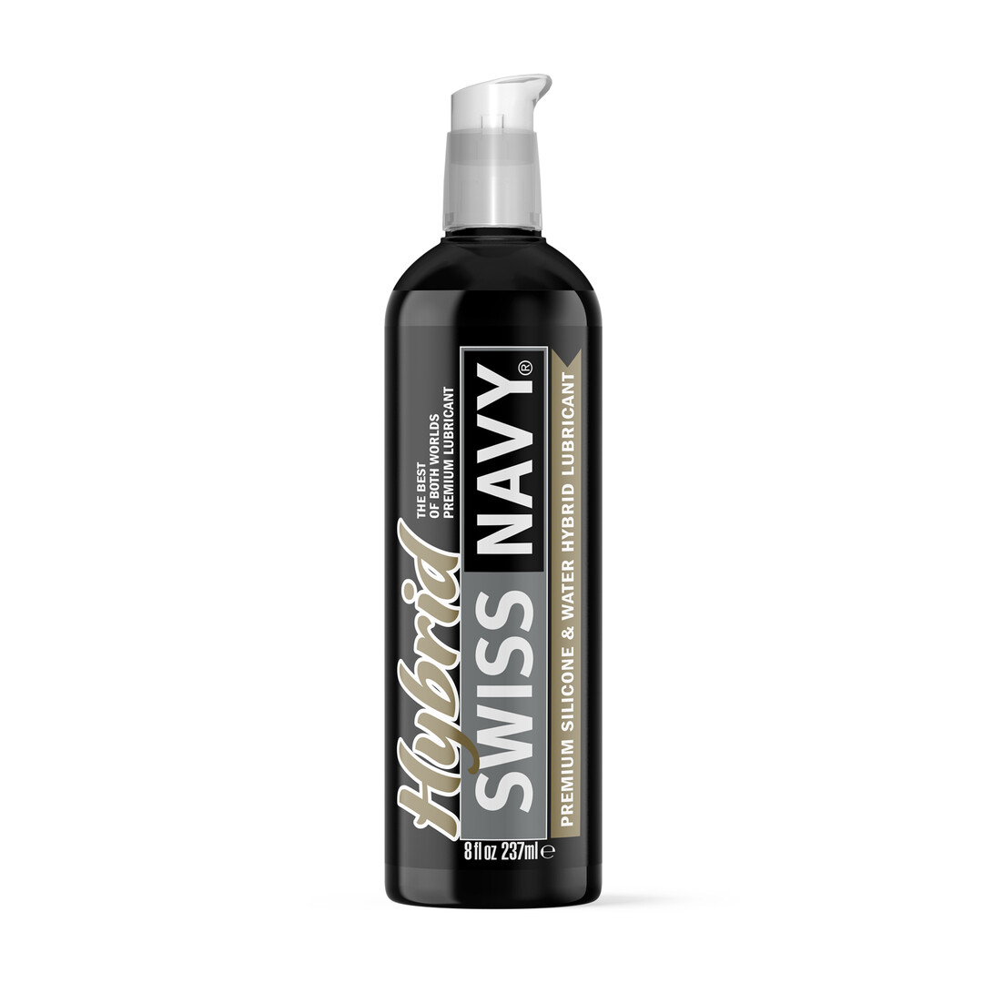 Swiss navy Hybrid - Premium Siliconen en Water Hybrid Glijmiddel - 8 fl oz / 237 ml (699439007454)