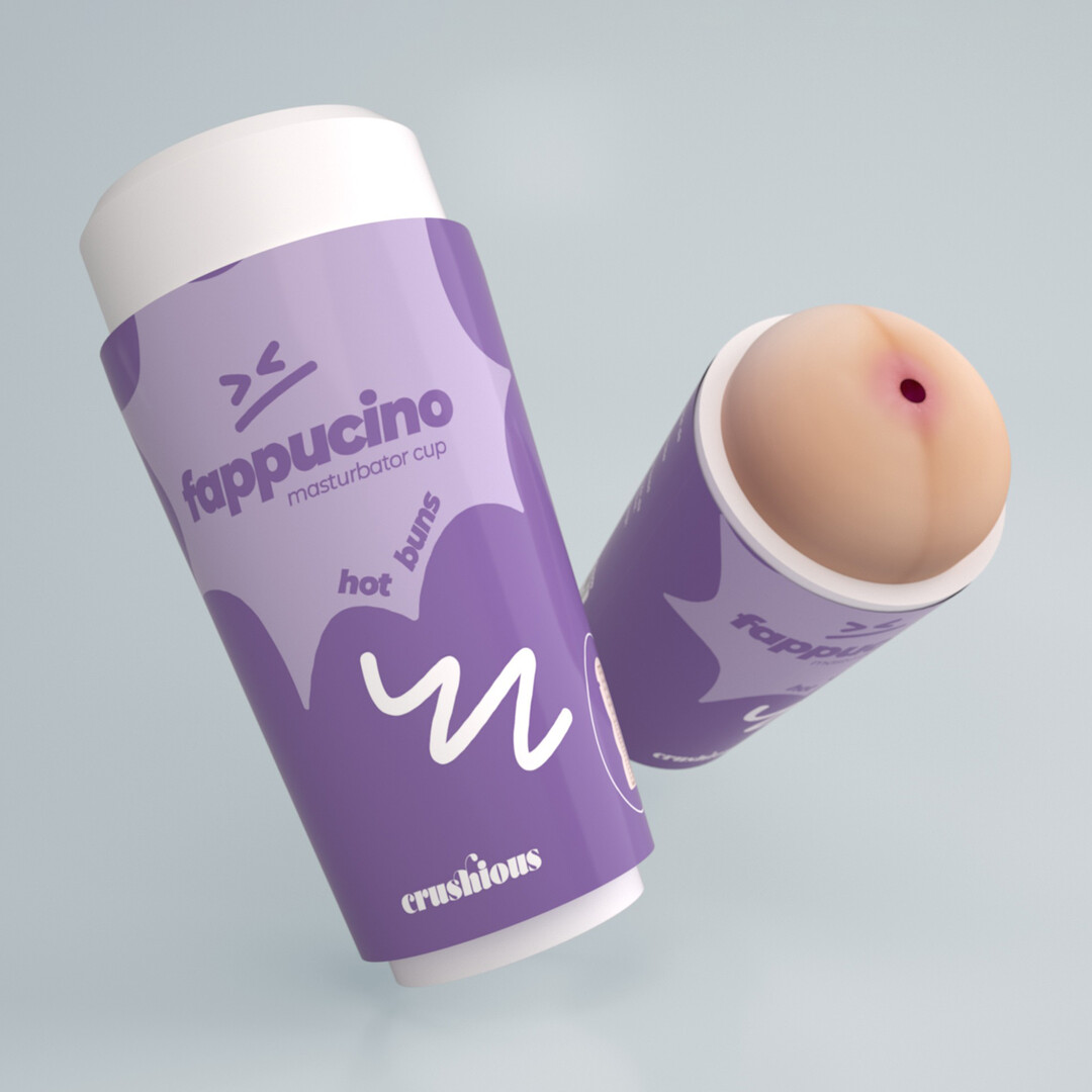 Crushious Fappucino Hot Buns - Anale Masturbator Cup - Paars (7403254161948)