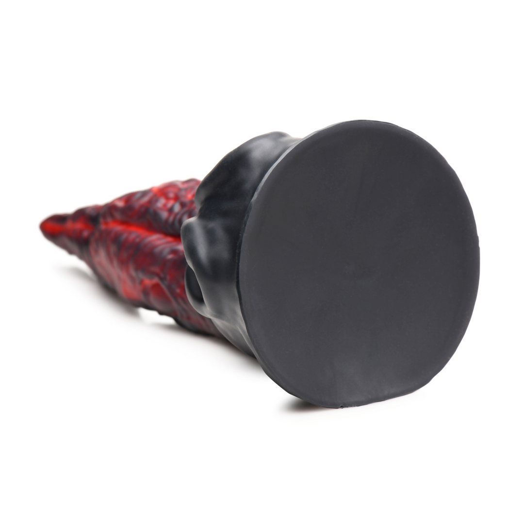 Xr brands Dragon Tongue - Siliconen Dildo - Rood/Zwart (848518056559)